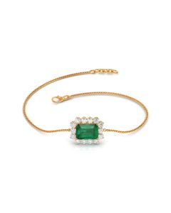 Royal Charm Rectangular Diamond Bracelet