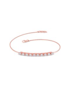 Dual Tone Diamond Trail Bracelet