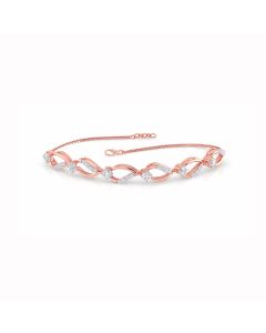 Elegant Diamond Rose Gold Bracelet