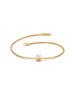 Graceful Single Stud Diamond Bracelet