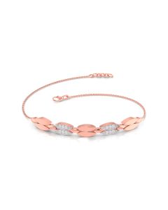 Forever Sparkling Rose Gold Diamond Bracelet