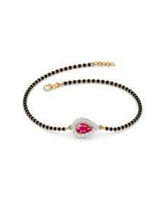 Dainty Diamond Mangalsutra Bracelet