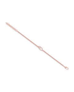 Interlocked Designer Rose Gold Diamond Bracelet