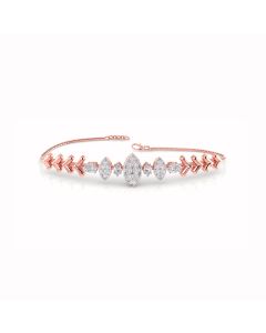 Glamorous Diamond Rose Gold Bracelet