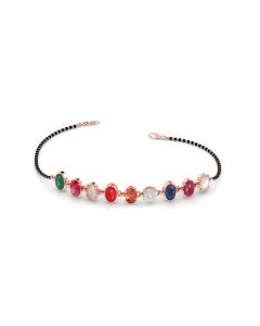 Designer Rainbow Mangalsutra Diamond Bracelet