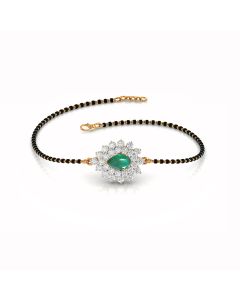 Sparkling Diamond Mangalsutra Bracelet