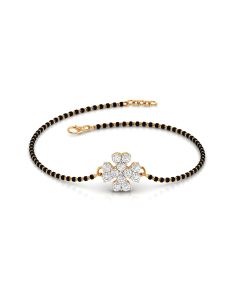 Sterling Floral Mangalsutra Bracelet