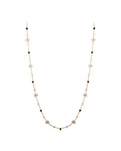 Alluring Rose Cut Cord Diamond Necklace