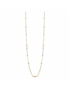 Stylish Long Diamond Chain Necklace