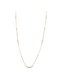 Dainty Floral Diamond Necklace