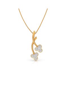 Dazzling Buds Diamond Pendant