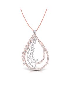 Twinkling Loops Diamond Pendant