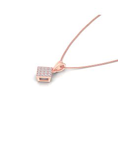 Radiant Cluster Diamond Pendant