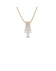 Elegant Droplets Diamond Pendant