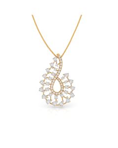 Elegant Loop Diamond Pendant