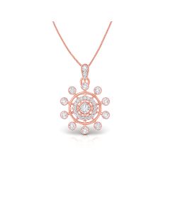 Charming Flower Diamond Pendant