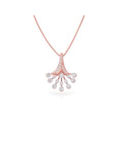 Sparkling Rays Stylish Diamond Pendant