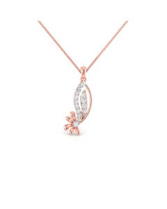 Stylish Diamond Rose Gold Pendant