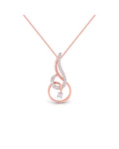 Elegant Intertwine Glow Diamond Pendant