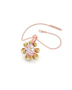 Pearl Charm Diamond Pendant