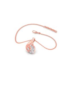 Gracious Curve Diamond Pendant