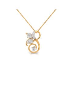 Paisley Charm Diamond Pendant