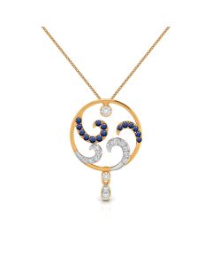 Charming Sapphires Diamond Pendant