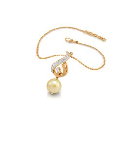 Pearl Drop Elegant Diamond Pendant