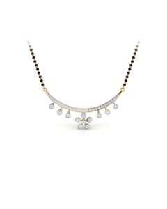 Gracious Flower Diamond Mangalsutra