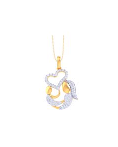 Pretty Gold Diamond Pendant