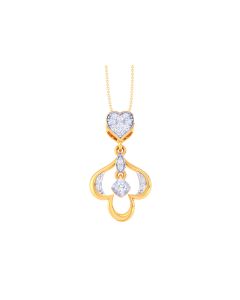 Charming Gold Diamond Pendant