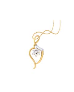 Enriching Floral Diamond Pendant