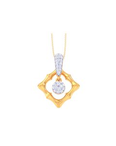 Enchanting Gold Diamond Pendant