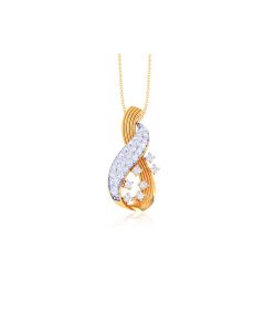 Intricate Diamond Gold Pendant