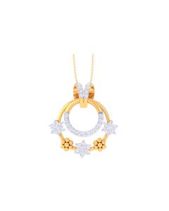 Dazzling Gold Diamond Pendant