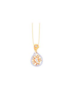 Intriguing Gold Diamond Pendant