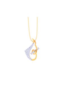 Magnetic Gold Diamond Pendant