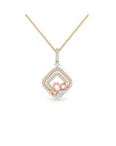 Sparkling Radiant Cut Diamond Pendant