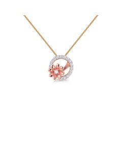 Blooming Flower Diamond Pendant