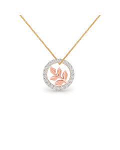 Glossy Fern Trendy Diamond Pendant