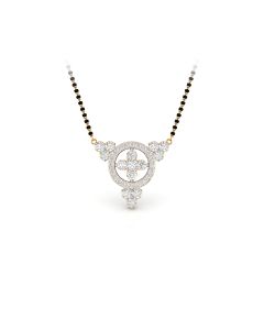 Geometric Love Diamond Mangalsutra