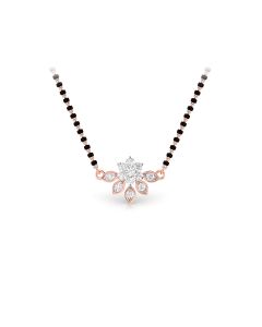 Floral Sparkle Diamond Mangalsutra