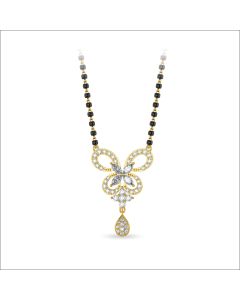 Contemporary Butterfly Diamond Mangalsutra