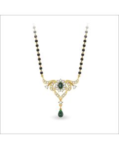 Grand Emerald Diamond Mangalsutra