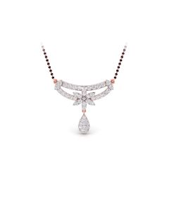 Floral Drop Diamond Mangalsutra