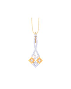 Abstract Charm Diamond Pendant