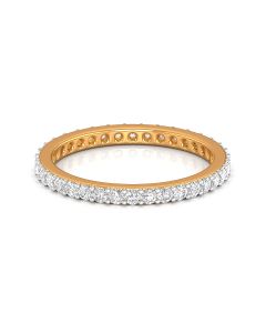 Eternity Diamond Band with Subtle Contemporary Touch