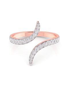 Elegant Curve Diamond Ring