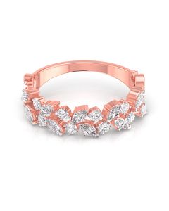 Glittering Diamond Cluster Ring