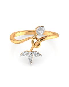 Budding Floral Diamond Ring